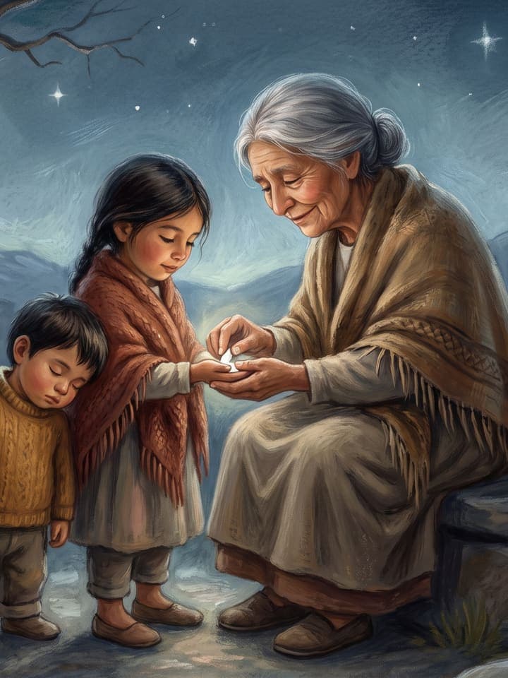 Illustratie bij Het Krijtje van Abuela